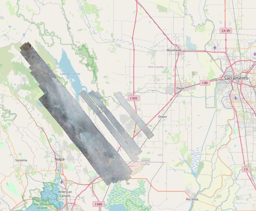 Imagery for Vacaville Fires now available